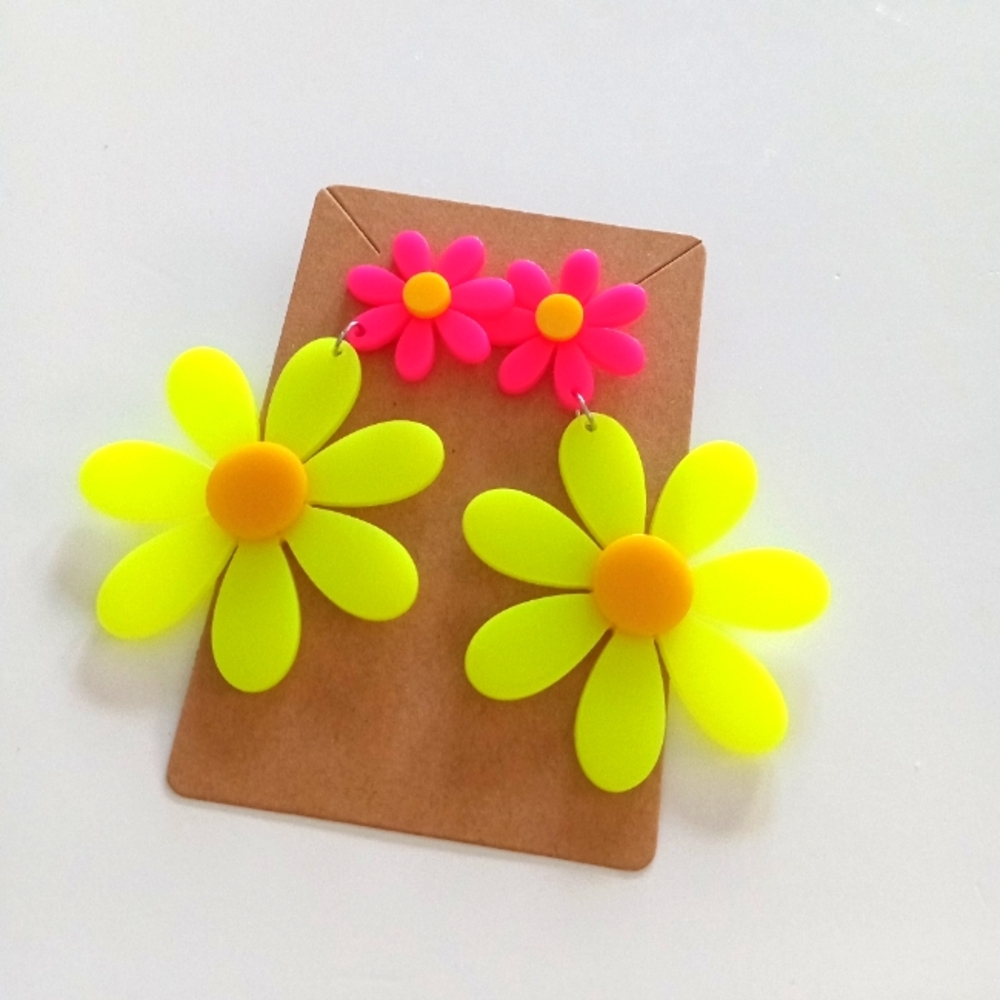 Bright Floral  Earrings